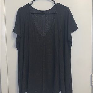 NWOT Torrid plus size grey V neck